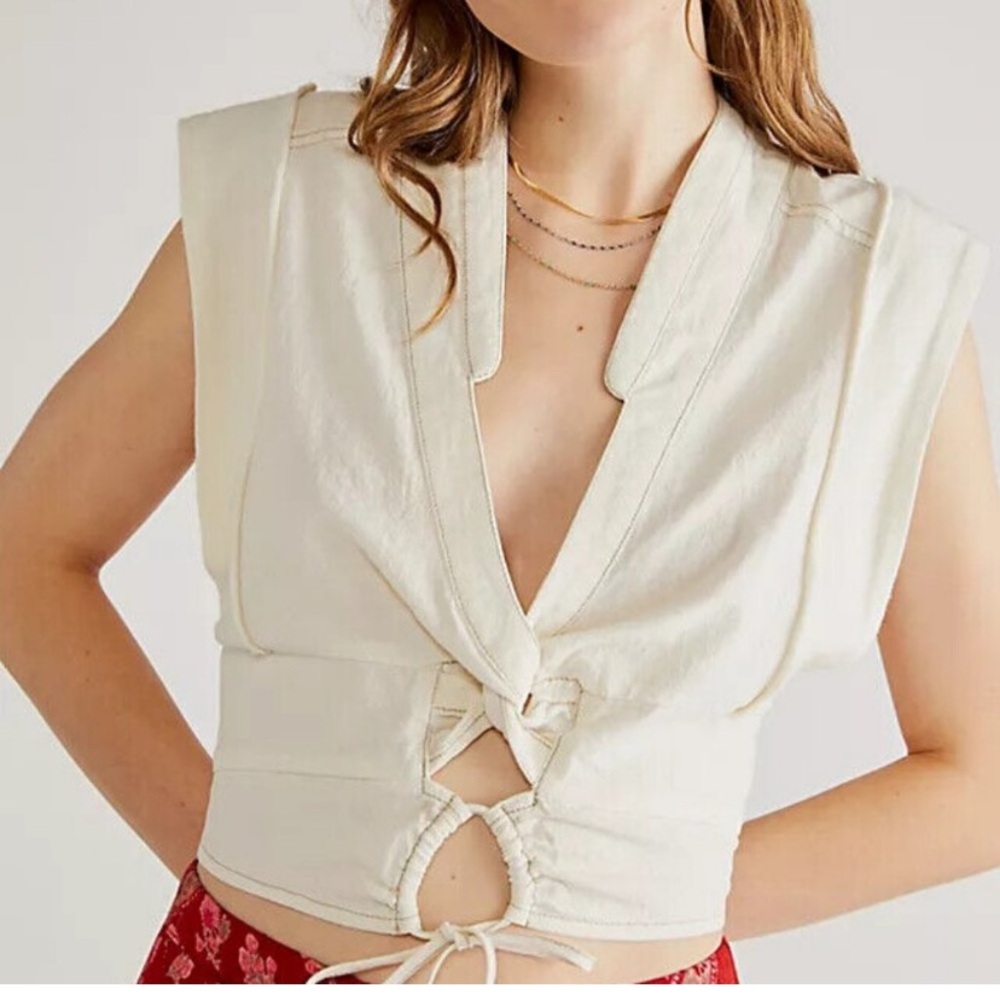Free People Tight And Tied Up Top We The Free New M